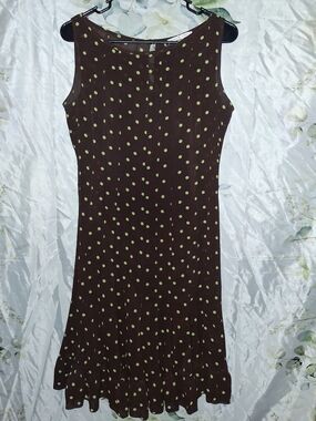 ($3Bundled) Sandra Darren Polka Dot Dress